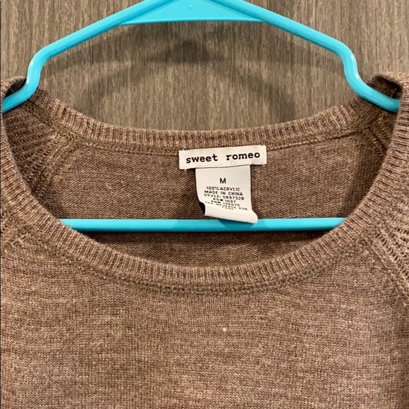 ❗️BOGO❗️Light Brown Sweet Romeo Sweater - Picture 3 of 7